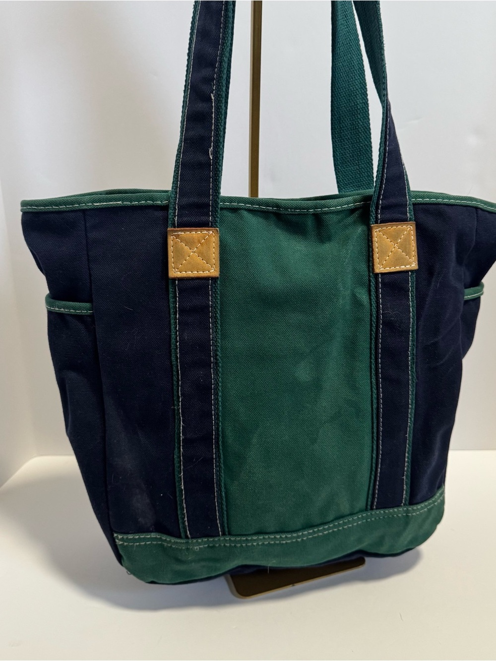 Vintage L.L. Bean Tote Bag Nautical Signal Flag Embroidery (L.L.B.) - Picture 3 of 10